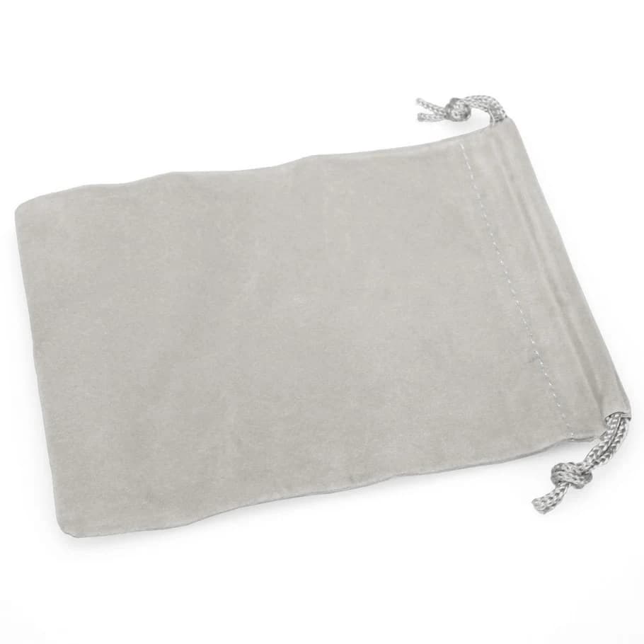 Gray Velveteen Dice Bag - Small